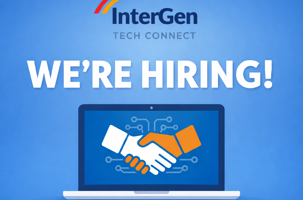 WE’RE HIRING: InterGen Tech Connect Project Coordinator (Contract, Part-Time)